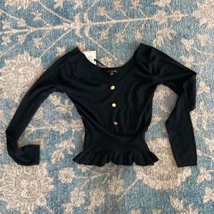 NWT Peplum Waist Sweater